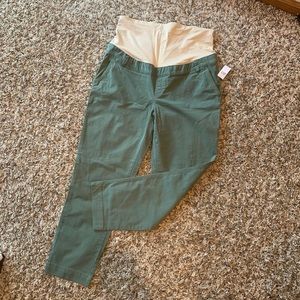 GAP Maternity Full Panel Khaki Straight